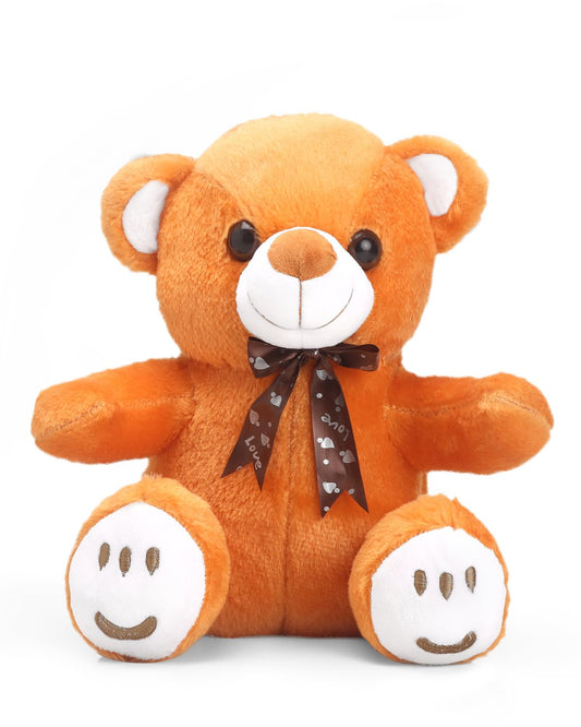 Teddy Bear with Neck Bow for Boy/Girl | Best Birthday Gift for Kids | BIS Certified (Brown) 35cm